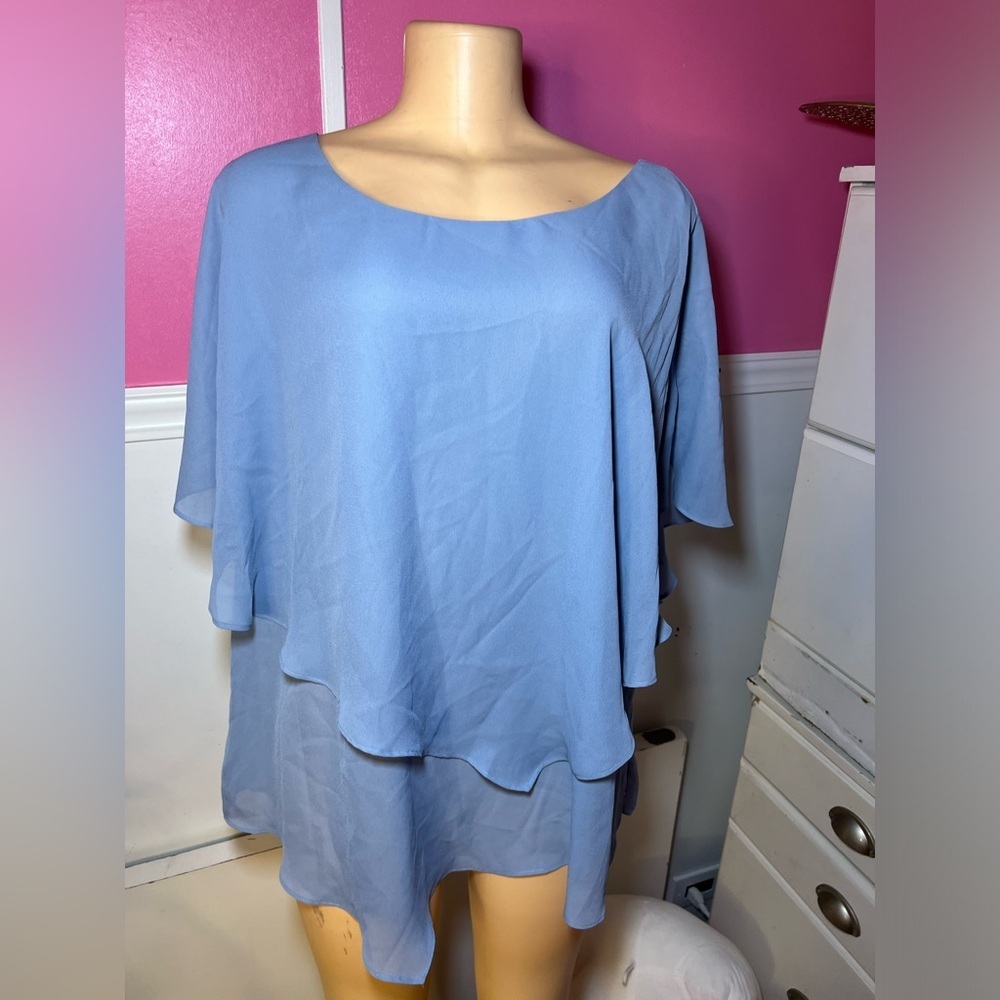 Elegant Blue Women's Top